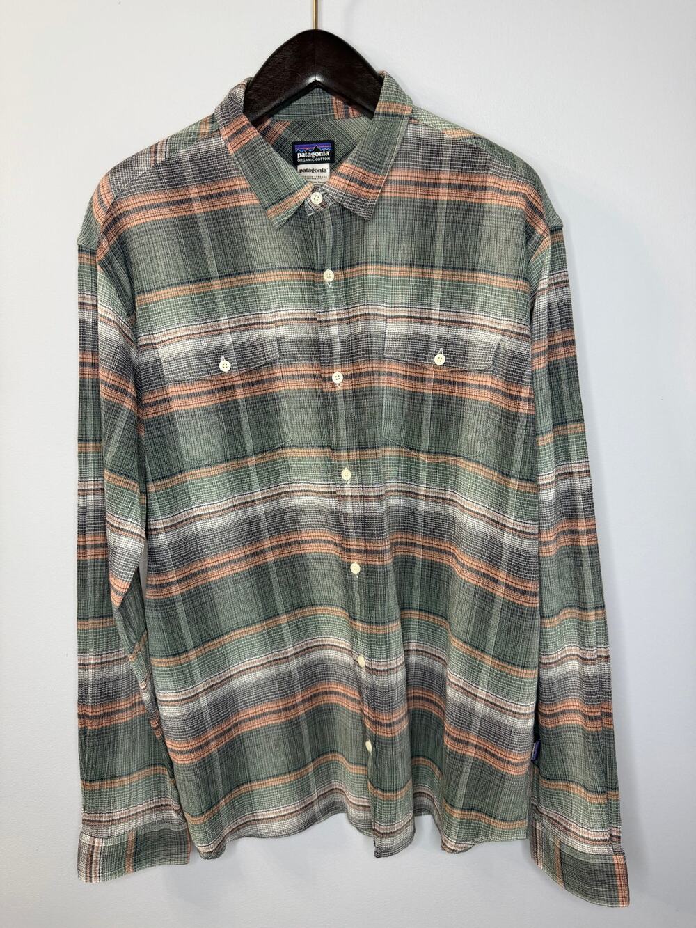 Patagonia Men's Long-Sleeved A/C Steersman Shirt Multi Paid Sz XL